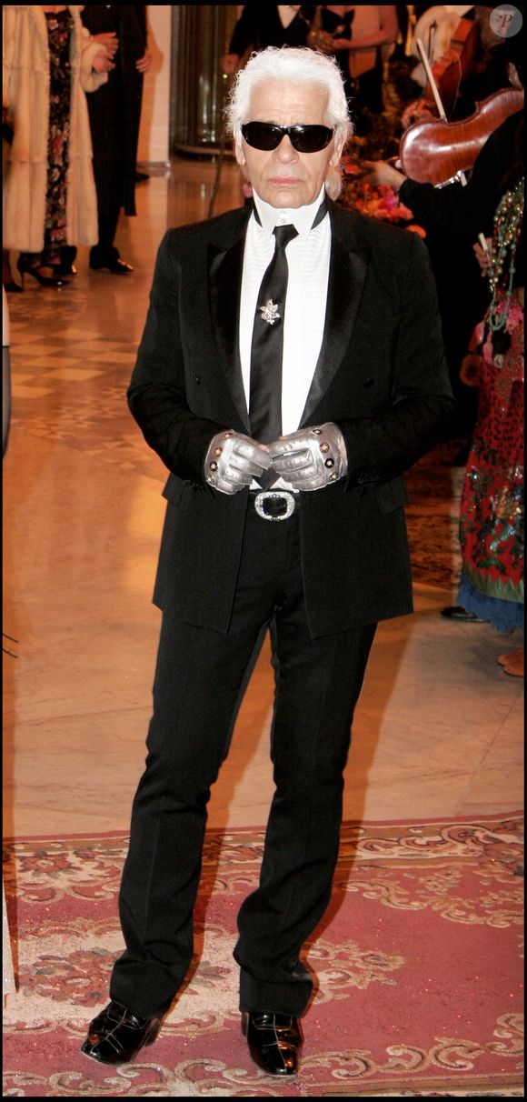 Karl Lagerfeld – Bal de la Rose en Tziganie dans la Salle des Étoiles au Sporting de Monte-Carlo. AGENCE / BESTIMAGE