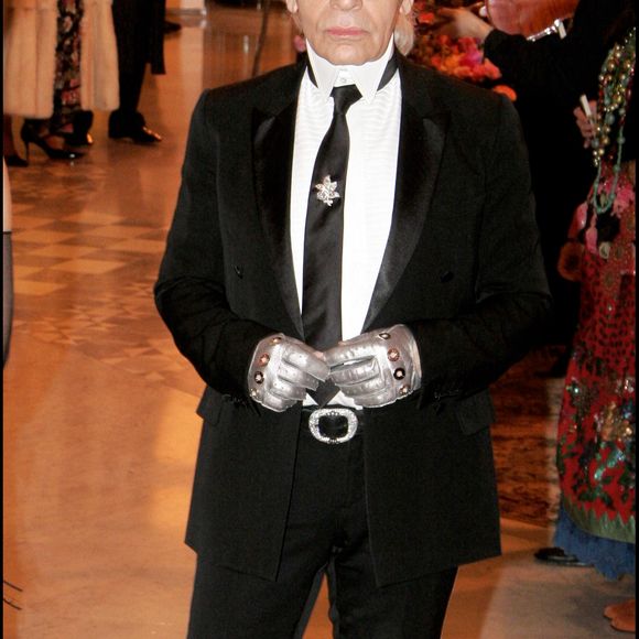 Karl Lagerfeld – Bal de la Rose en Tziganie dans la Salle des Étoiles au Sporting de Monte-Carlo. AGENCE / BESTIMAGE
