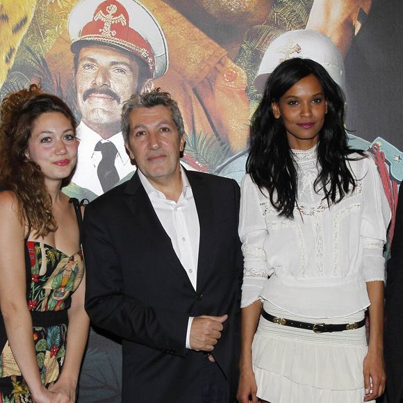 Alain Chabat et sa fille Louise Chabat, Aïssa Maiga, Jacques Weber et Liya Kebede à l'avant-première de Sur la piste du Marsupilami" au Gaumont Marignan le 26 mars 2012. Photo : AGENCE / BESTIMAGE