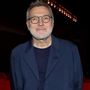Exclusif Laurent Ruquier (auteur de la pièce) - Générale de la pièce "La Joconde parle enfin" écrite par L. Ruquier au théâtre de l'oeuvre à Paris, France, le 04 avril 2024. © Christophe Clovis / Bestimage