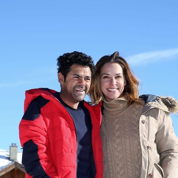 Jamel Debbouze et sa femme Mélissa Theuriau au 20ème festival du film de comédie de l'Alpe d'Huez le 20 janvier 2017. © Dominique Jacovides / Bestimage