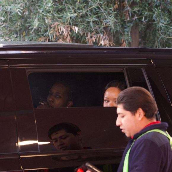 Exclusif - Rihanna et A$AP Rocky sortent du tribunal de Los Angeles le 7 février 2025 @Backgrid USA / Bestimage