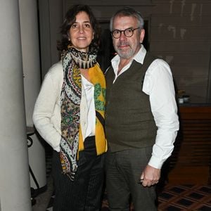Elsa Boublil et Philippe Torreton au cocktail dînatoire avec l'équipe du film "Simone, le voyage du siècle" pour fêter les 2 500 000 entrées au Club Marigny à Paris le 8 mars 2023. Crédit Coadic Guirec/Bestimage