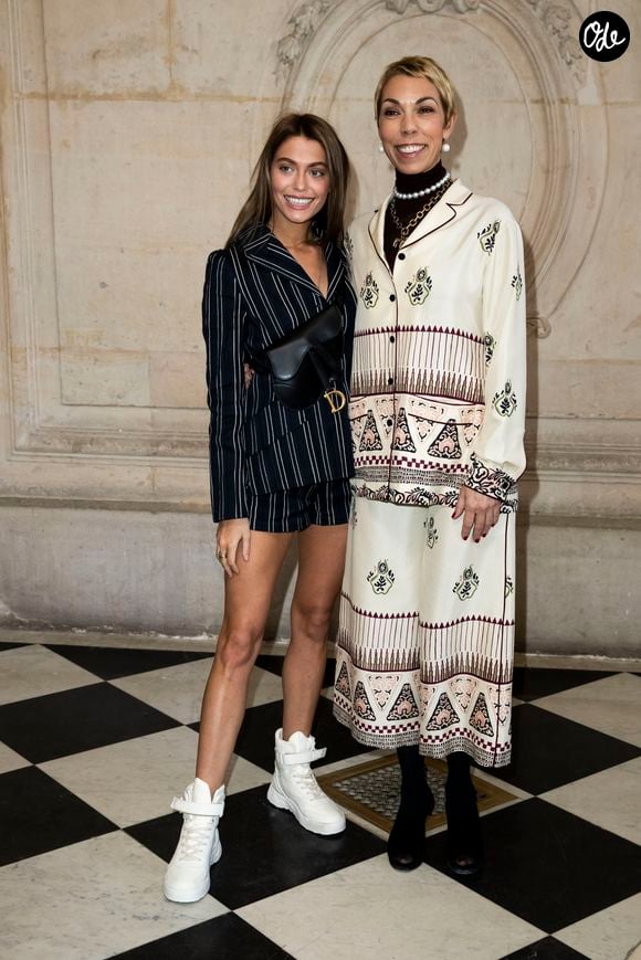 Mathilde Favier et sa fille Héloise - Photocall du défilé de mode Prêt-à-Porter automne-hiver 2019/2020 "Christian Dior" à Paris. Le 26 février 2019
© Olivier Borde / Bestimage