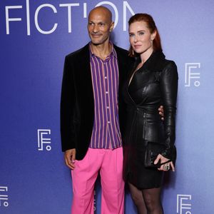 Audrey Fleurot et son compagnon Djibril Glissant sur le tapis rouge lors de la 28ème édition du festival de la Fiction à la Rochelle le 17 septembre 2026. © Denis Guignebourg / Bestimage