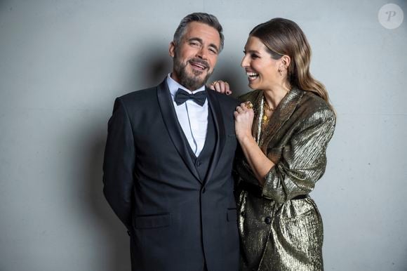 Exclusif - Olivier Minne et Laury Thilleman en backstage lors la 37ème cérémonie des Victoires de la musique à la Seine musicale de Boulogne-Billancourt, le 11 février 2022.
© Cyril Moreau / Tiziano Da Silva / Bestimage