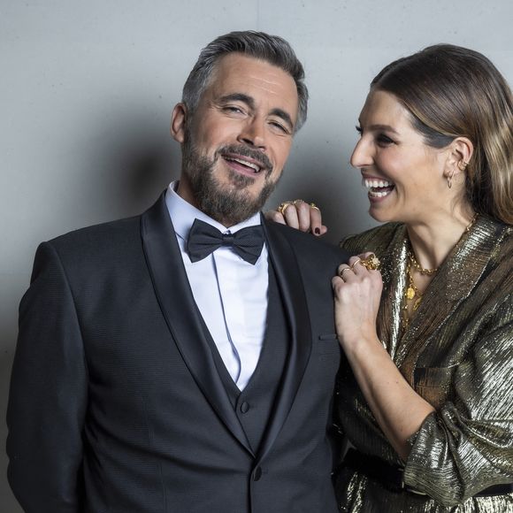 Exclusif - Olivier Minne et Laury Thilleman en backstage lors la 37ème cérémonie des Victoires de la musique à la Seine musicale de Boulogne-Billancourt, le 11 février 2022.
© Cyril Moreau / Tiziano Da Silva / Bestimage