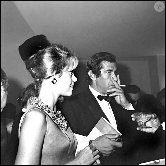 Jane Fonda avec son mari Roger Vadim le soir de l'avant première du film Fahrenheit 451 en 1966. Photo par AGENCE / BESTIMAGE