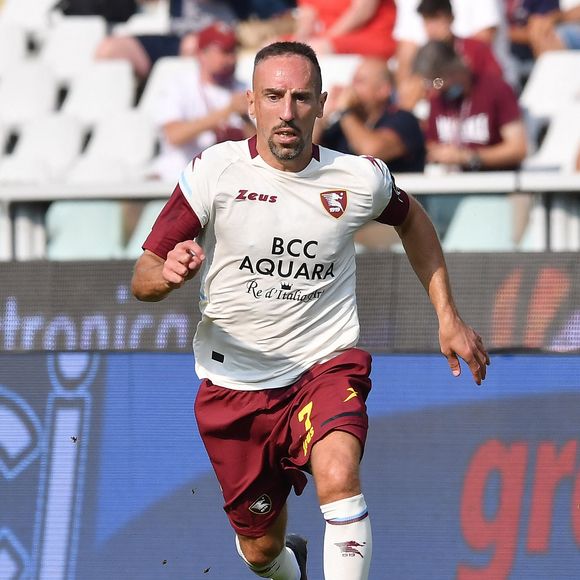 Franck Ribéry fait sa première apparition sous le maillot de la Salernitana lors du match de Serie A l'opposant au Torino au stade Olympique de Turin, Italie, le 12 septembre 2021. © Reporter Torino/LPS/Zuma Press/Bestimage