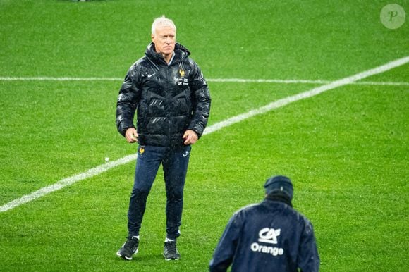 Didier Deschamps - Entrainement de l’équipe de France au Stade de France à Saint-Denis, le 22 mars 2025.