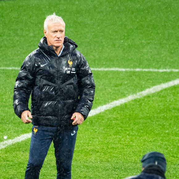 Didier Deschamps - Entrainement de l’équipe de France au Stade de France à Saint-Denis, le 22 mars 2025.