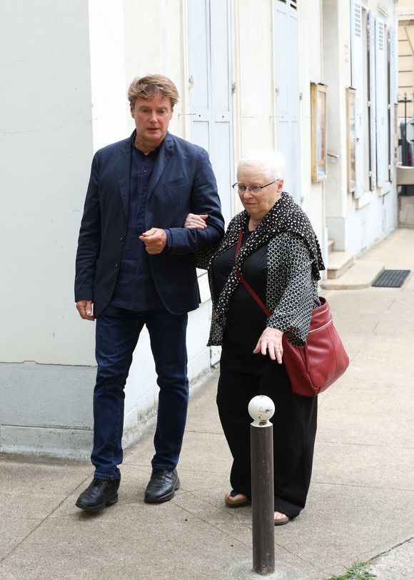 Exclusif - Gianguido Baldi le fils adoptif de Macha Meril aux obsèques de sa soeur de Mache Meril , la princesse Hélène Gagarine en la cathédrale Saint-Alexandre-Nevsky, à Paris, France, le 20 août 2025. © Denis Guignebourg/Bestimage