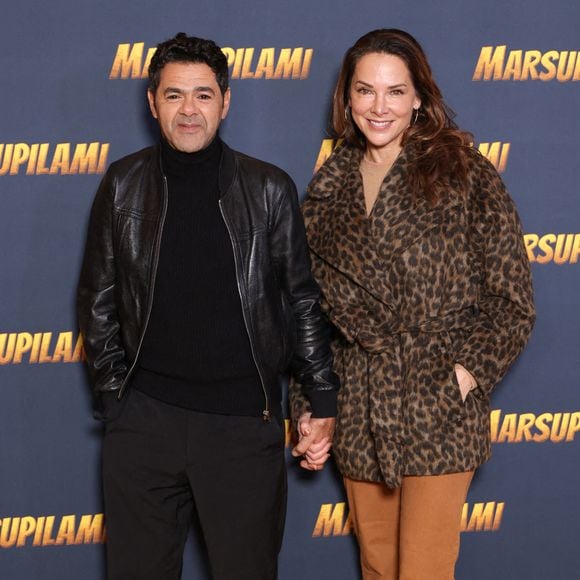 Jamel Debbouze et Melissa Theuriau assistent à la première du film « Marsupilami » au Grand Rex à Paris, en France, le 1er février 2026. Photo de Jérôme Domine/ABACAPRESS.COM