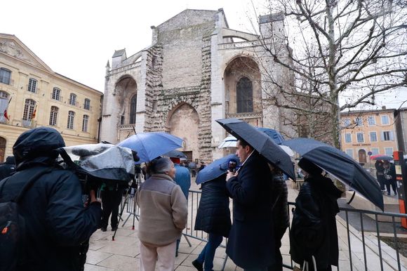 Obsèques du petit Emile à la basilique Sainte-Marie-Madeleine de Saint-Maximin-la-Sainte-Baume dans le Var le 8 février 2025
© Franz Chavaroche / Bestimage