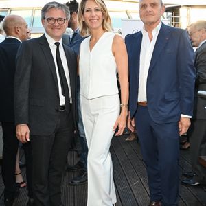 Maud Fontenoy, Jean-Charles de Castelbajac et les invités du Gala de la Fondation Maud Fontenoy sur la péniche Ducasse sur Seine, à Paris, France, le 06 juin 2023. Photo par Mireille Ampilhac/ABACAPRESS.COM