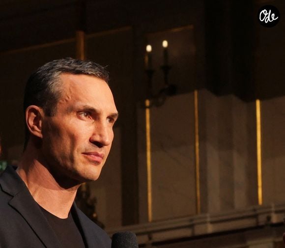 Wladimir Klitschko lors du gala d'opéra caritatif « REBUILD UKRAINE » au Konzerthaus am Gendarmenmarkt à Berlin, en Allemagne, le 19 avril 2024. Photo : XAMAX/dpa/ABACAPRESS.COM