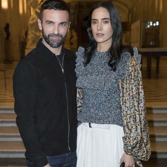 Le styliste Nicolas Ghesquière et Jennifer Connelly - Backstage - défilé de mode PAP Femme automne-hiver 2018/2019 " Louis Vuitton " à Paris le 6 mars 2018
© Olivier Borde / Bestimage