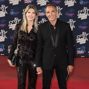 Nikos Aliagas et sa femme Tina Grigoriou assistent à la 27ème édition des NRJ Music Awards le 31 octobre 2025 à Cannes, France. Photo by David NIVIERE/ABACAPRESS.COM