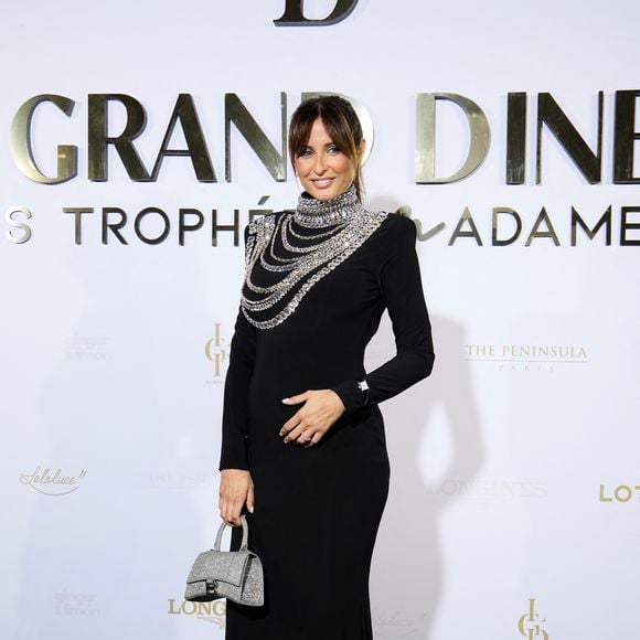 Malika Ménard (Miss France 2010) enceinte - Première édition des Trophées Madame – Le Grand Dîner dans le cadre prestigieux de l'hôtel Peninsula à Paris le 6 mars 2025.  © Cyril Moreau/Bestimage