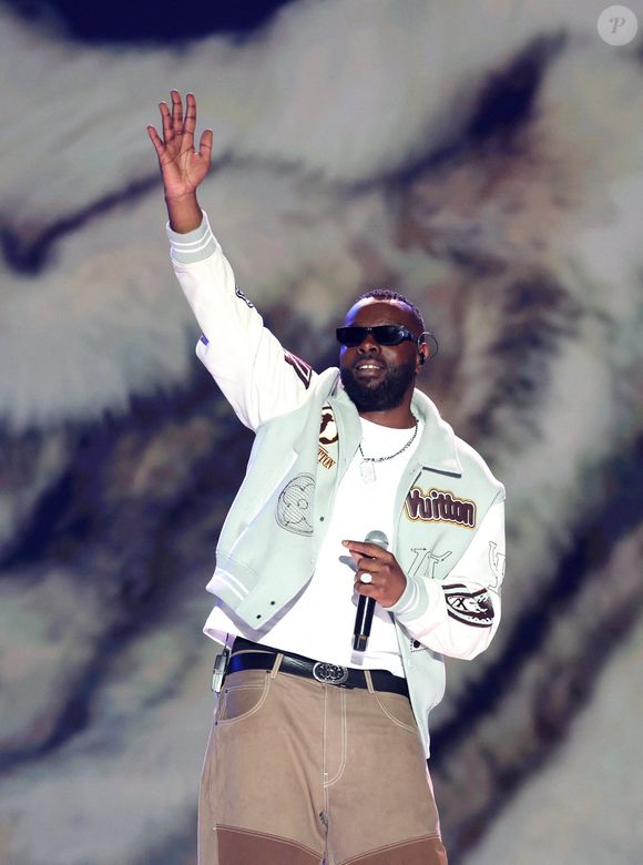 Exclusif - Gim's sur la scène du "Gala des pièces jaunes, le concert événement" à La Défense Arena à Nanterre le 23 janvier 2025.
© Jacovides / Moreau / Bestimage