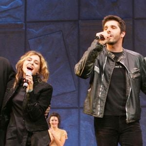 Robert Marien et Julie Zenatti, Laurent Ban et Patrick Fiori – Notre-Dame de Paris au Palais des Congrès, le retour de la comédie musicale avec un nouveau casting (la troupe a ensuite fêté la représentation au Club L'Étoile à Paris).
COADIC GUIREC / BESTIMAGE