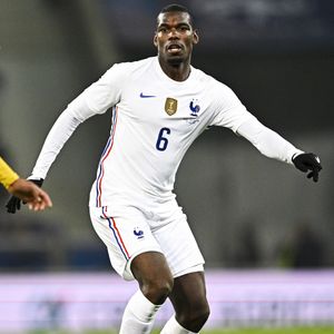 Paul Pogba (Fra) - L'équipe de France bat l'Afrique du Sud 5 à 0 lors d'un match amical au stade Pierre Mauroy à Villeneuve d'Ascq le 29 mars 2022. © JB Autissier /Panoramic/Bestimage