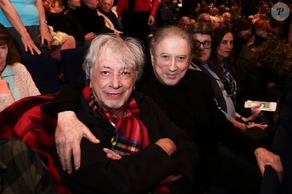 Exclusif - Hervé Vilard, Michel Drucker dans le public du concert de Hugues Aufray au Le Dôme de Paris - Palais des Sports le 9 novembre 2025.

© Jack Tribeca / Bestimage