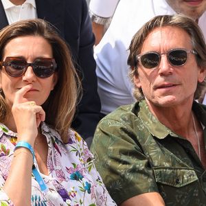 Anne-Claire Coudray et Nicolas Vix assistent aux Internationaux de France 2023 à Roland Garros le 9 juin 2023 à Paris, France. Photo Laurent Zabulon/Abaca