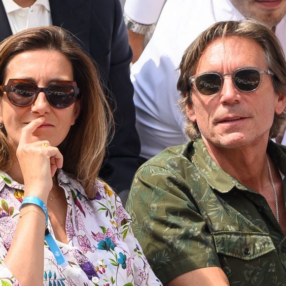 Anne-Claire Coudray et Nicolas Vix assistent aux Internationaux de France 2023 à Roland Garros le 9 juin 2023 à Paris, France. Photo Laurent Zabulon/Abaca
