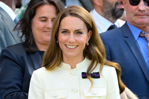 La princesse Catherine (Kate) Middleton, princesse de Galles lors de la finale dame des internationaux de tennis de Wimbledon le 12 juillet 2025.

© Chryslène Caillaud / PsnewZ/ Bestimage
