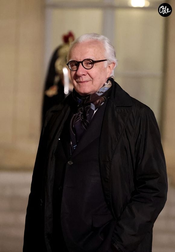 Alain Ducasse - Arrivées au dîner d'état en l'honneur de l'Emir du Qatar au palais présidentiel de l'Elysée à Paris le 27 février 2024. © Dominique Jacovides / Bestimage