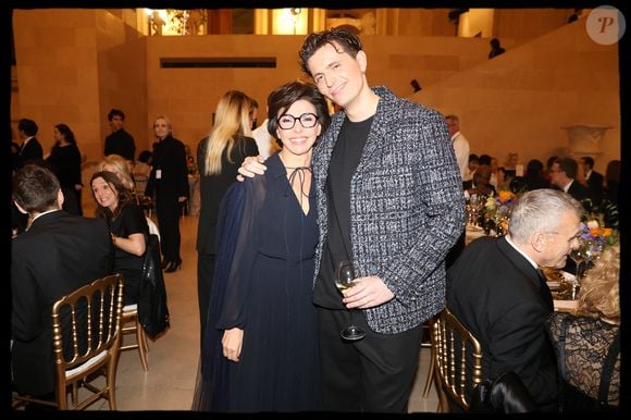 Rachida Dati, ministre de la Culture, Raphaël Quenard au dîner organisé à l'issue du vernissage de l'exposition "Louvre Couture, Objets d'Art, Objets de mode" à Paris en marge de la fashion week PAP automne/hiver 2025-2026 à Paris le 4 mars 2025. © Alain Guizard / Bestimage