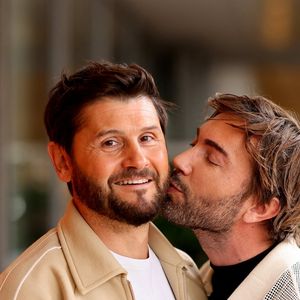 Christophe Beaugrand et son mari Ghislain Beaugrand-Gerin au village lors des Internationaux de France de Tennis de Roland Garros 2025, à Paris, France, le 2 Juin 2025. © Jacovides-Moreau/Bestimage