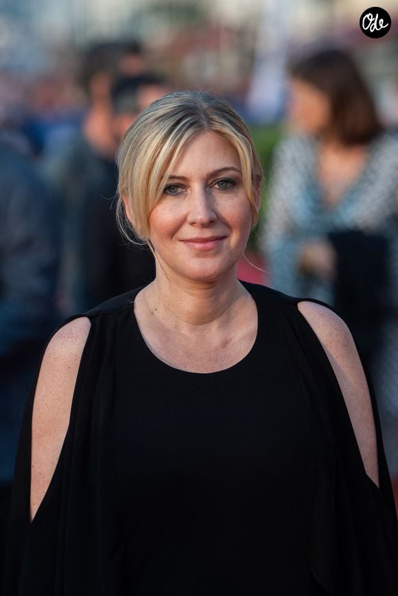Amanda Sthers sur le tapis rouge à l'occasion de la 37e édition du Festival du film de Cabourg, à Cabourg, en France, le 16 juin 2023. Photo : Aurore Marechal/ABACAPRESS.COM