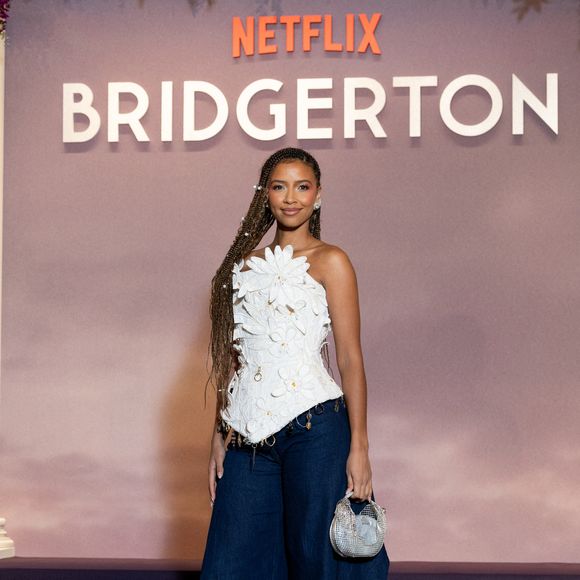 "Toute insinuation contraire est fausse et profondément blessante", a-t-elle écrit.

Flora Coquerel (Miss France 2014) - Photocall de l'avant-première mondiale parisienne de la saison 4 Netflix de "Bridgerton" au Palais Brongniart à Paris, France, le 14 janvier 2026. © Cyril Moreau/Bestimage