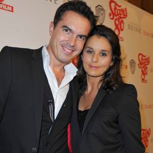 Faustine Bollaert et son mari Maxime Chattam - Avant-premiere du film "Stars 80" au Grand Rex le 19 octobre 2012 AGENCE / BESTIMAGE