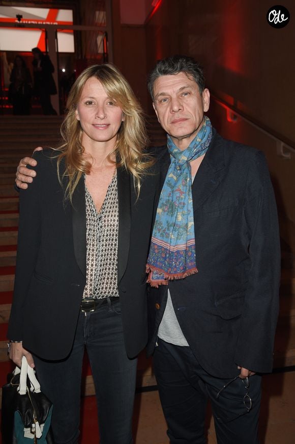 Leur fils s'envole désormais vers l'Espagne pour continuer ses études.
Marc Lavoine et sa femme Sarah - Soirée bicentenaire des Caisses d'Epargne au Palais de Chaillot à Paris, France. © Coadic Guirec/Bestimage