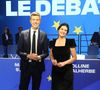 Il était l'invité de Buzz TV mercredi 7 janvier 2025. 
Maxime Switek et Apolline de Malherbe - Elections européennes 2024 : débat entre les têtes de liste sur BFM Tv le 27 mai 2024. © Coadic Guirec / Bestimage
