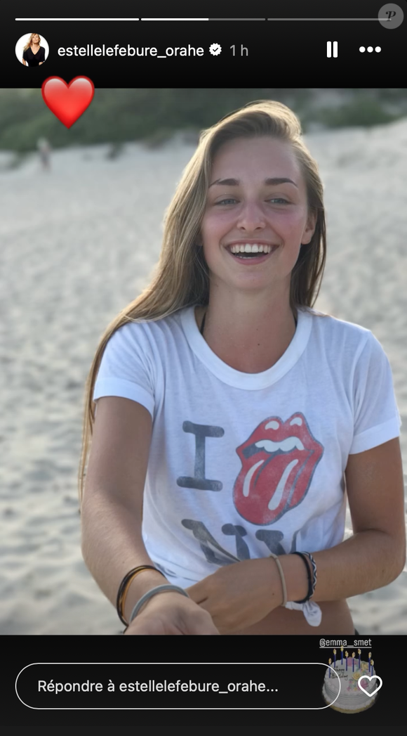 Story Instagram d'Estelle Lefébure ce samedi 13 septembre 2025.