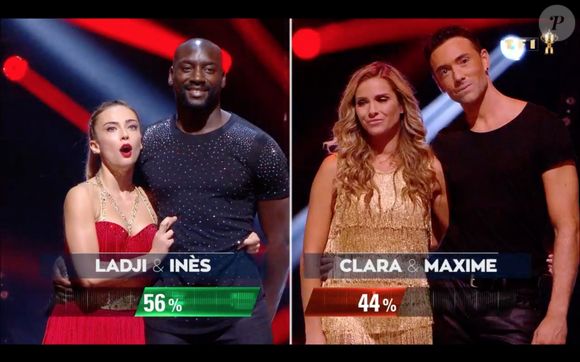 Clara Morgane a participé à l'émission en 2019
Clara Morgane et Maxime Dereymez sont éliminés de l'émission "Danse avec les stars 10". TF1. Le 26 octobre 2019.