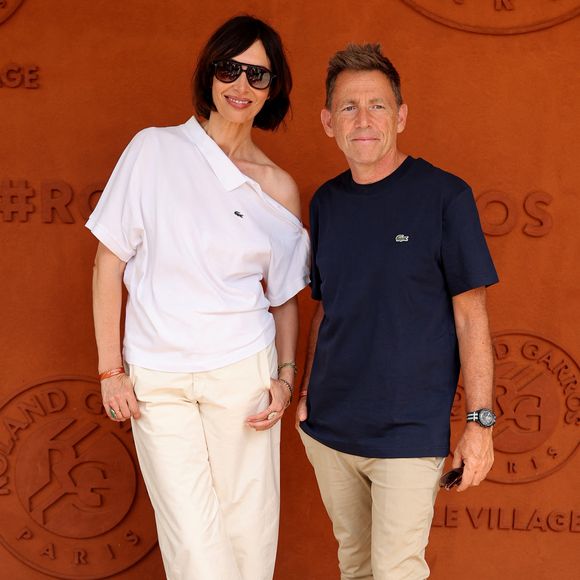 Géraldine Maillet et Daniel Riolo au photocall du village lors des Internationaux de France de Tennis de Roland Garros 2026, à Paris, France, le 30 mai 2026. © Dominique Jacovides/Bestimage