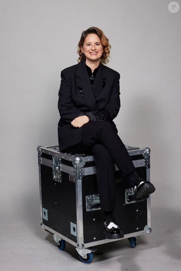 Exclusif - Elodie Poux - Studio avec les invités de l'enregistrement de l'émission "La chanson secrète N°14", présentée par N.Aliagas et diffusée le 26 décembre sur TF1, à Paris, France, le 9 décembre 2025. © Jacovides-Moreau/Bestimage