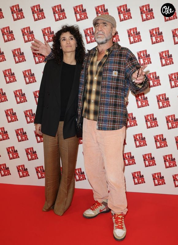 Rachida Brakni et Eric Cantona - Avant-première du film "The Killer" au cinéma Pathé Palace à Paris © Coadic Guirec / Olivier Borde / Bestimage