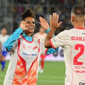 Les 2 artistes étaient dans 2 équipes opposées
Shy'm, Fabio Quagliarella - Les célébrités participent au match caritatif "Charity All Stars" au profit des associations "Zoé4life" et "Princesse Margot" au stade de la Tuilière à Lausanne (Suisse), le 5 septembre 2026. Ce soir-là, 140.000 euros ont été récoltés au profit de ces oeuvres de charité. © Romain Doucelin / Bestimage