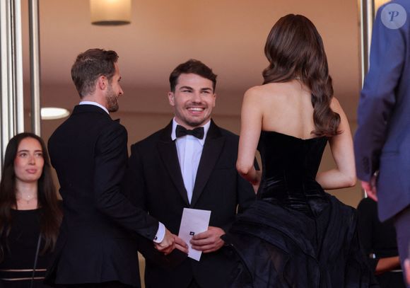 Antoine Dupont, Iris Mittenaere assistent au tapis rouge du "Dossier 137" (Case 137) lors du 78ème Festival de Cannes au Palais des Festivals le 15 mai 2025 à Cannes, France. Photo by Shootpix/ABACAPRESS.COM
