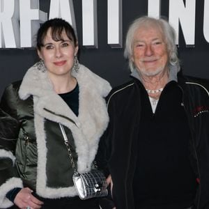 Hugues Aufray avec sa femme Muriel Mégevand - Avant-première du film "Un parfait inconnu" au Grand Rex à Paris le 15 janvier 2025. © Coadic Guirec/Bestimage