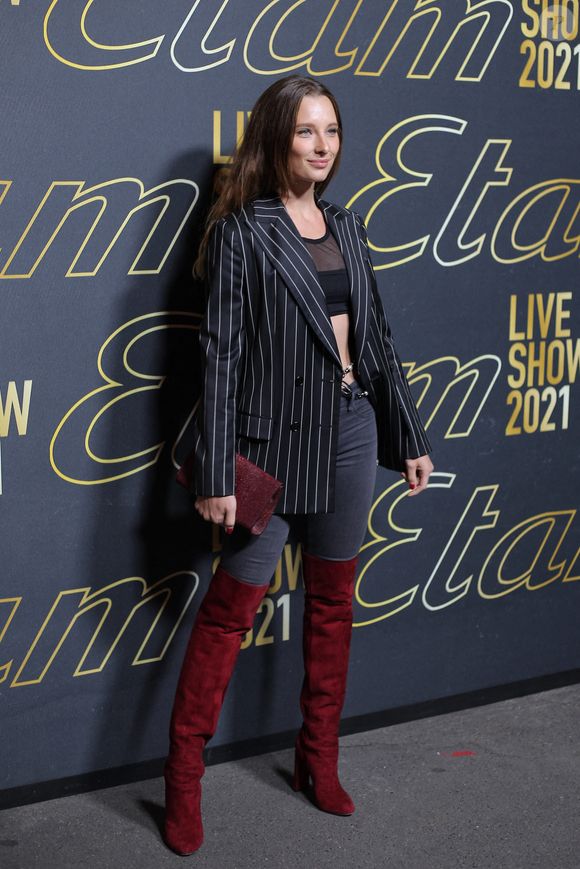 Ilona Smet assiste au défilé Etam Womenswear printemps-été 2022 lors de la Fashion Week de Paris le 04 octobre 2021 à Paris, France. Photo by Nasser Berzane/ABACAPRESS.COM