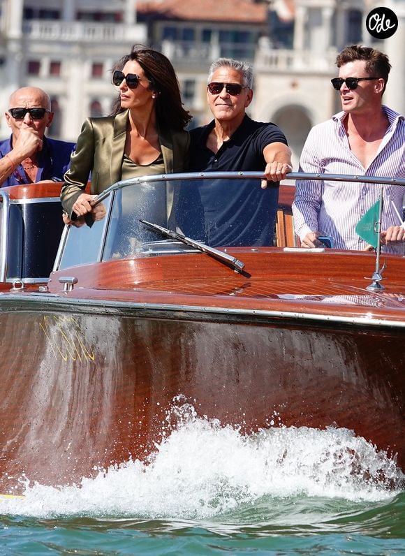 George et Amal Clooney arrivent à Venise lors du 83ème Festival International du Film de Venise (Mostra), à Venise, Italie, le 1er septembre 2026. © Cobra Team/Backgrid/Bestimage