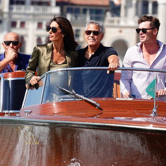 George et Amal Clooney arrivent à Venise lors du 83ème Festival International du Film de Venise (Mostra), à Venise, Italie, le 1er septembre 2026. © Cobra Team/Backgrid/Bestimage