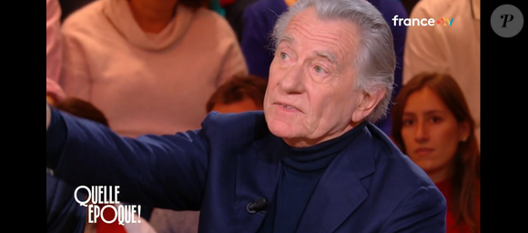 William Leymergie ému dans "Quelle époque !" sur France 2, le 15 novembre 2025.